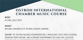 Міжнародний курс камерної музики в Острозі