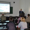 Online conference management system presentation at Ostroh Academy