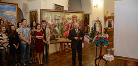 В Острозькій академії презентували картину  «Хрещення України-Русі»
