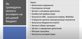 Про контроль громадянами своєї громади розповіла Наталія Малиновська