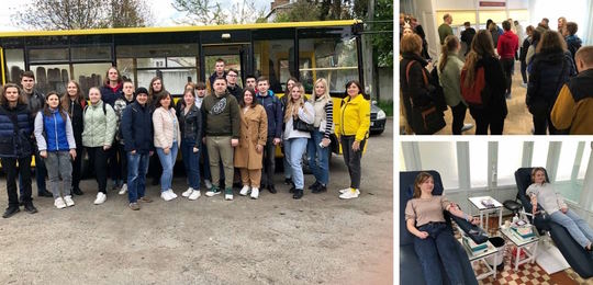 Представники Острозької академії долучилися до здачі крові для захисників України