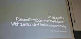 The Doctor of Philosophy from Oxford University Delivered a Lecture to Ostroh Academy Students