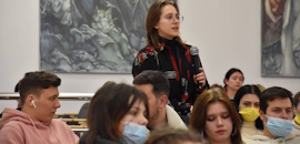 Віцеспікерка Верховної Ради Олена Кондратюк прочитала лекцію студентам Острозької академії