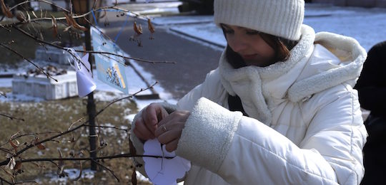 Студенти Острозької академії доєднались до Всесвітньої тихої акції 